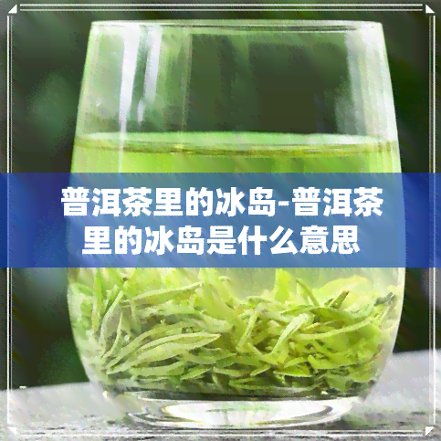 普洱茶里的冰岛-普洱茶里的冰岛是什么意思