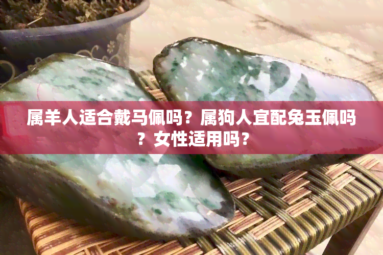 属羊人适合戴马佩吗？属狗人宜配兔玉佩吗？女性适用吗？