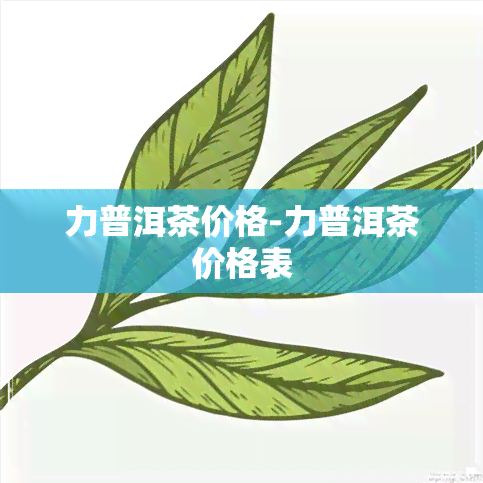 力普洱茶价格-力普洱茶价格表