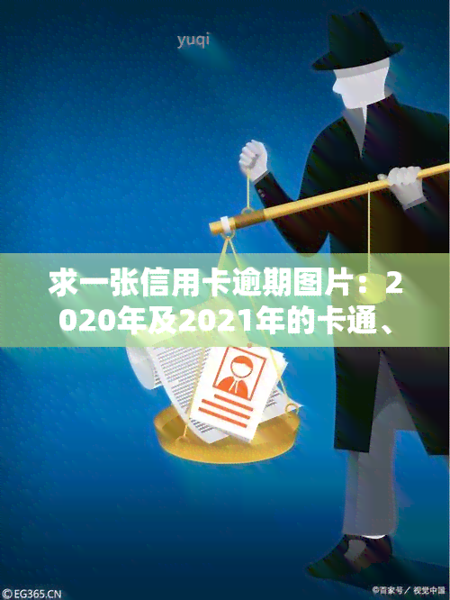 求一张信用卡逾期图片：2020年及2021年的卡通、真实图片及欠款情况图