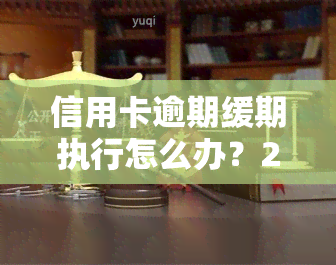 信用卡逾期缓期执行怎么办？2021年立案新标准与逾期还款、被起诉的风险