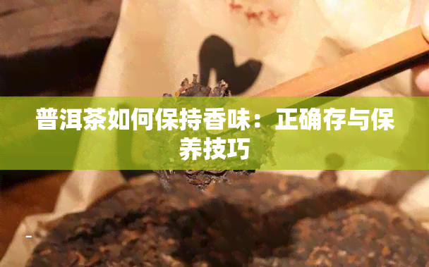 普洱茶如何保持香味：正确存与保养技巧