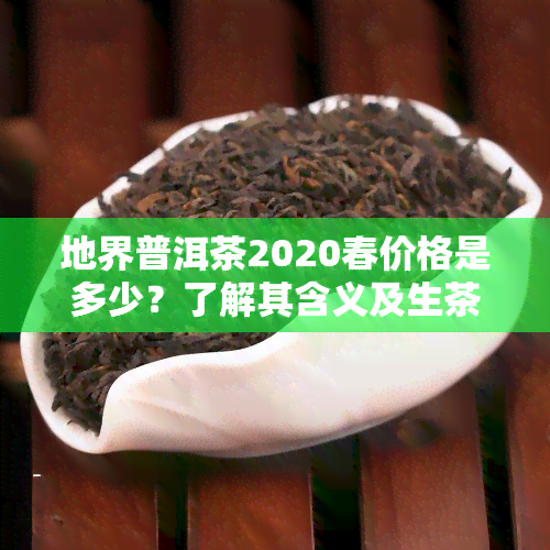 地界普洱茶2020春价格是多少？了解其含义及生茶信息