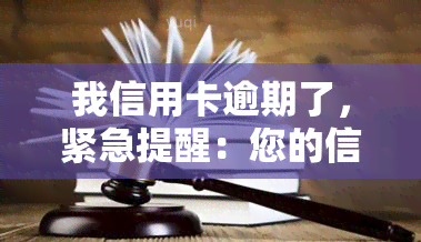 我信用卡逾期了，紧急提醒：您的信用卡已逾期，请尽快还款！