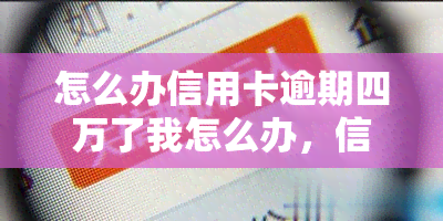 怎么办信用卡逾期四万了我怎么办，信用卡逾期四万，我该如何应对？