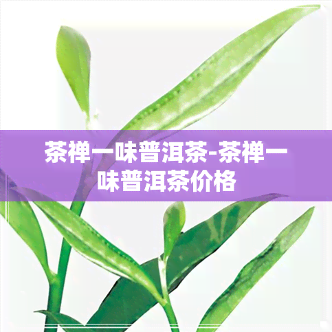 茶禅一味普洱茶-茶禅一味普洱茶价格