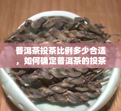 普洱茶投茶比例多少合适，如何确定普洱茶的投茶比例？