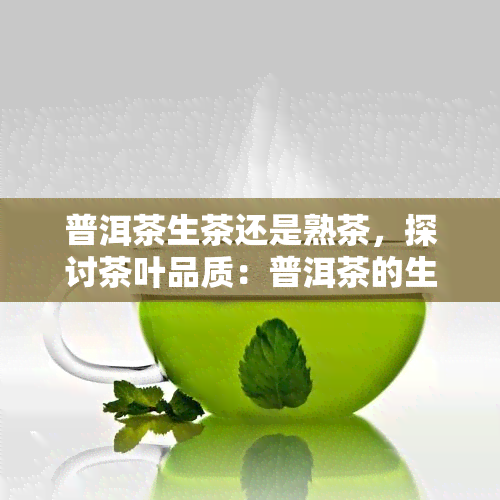 普洱茶生茶还是熟茶，探讨茶叶品质：普洱茶的生茶与熟茶，哪个更值得购买？