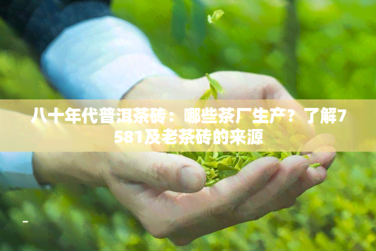 八十年代普洱茶砖：哪些茶厂生产？了解7581及老茶砖的来源