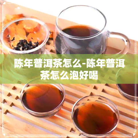 陈年普洱茶怎么-陈年普洱茶怎么泡好喝