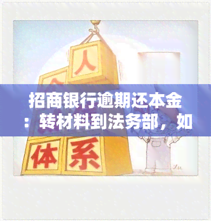 招商银行逾期还本金：转材料到法务部，如何还款及处理方式？