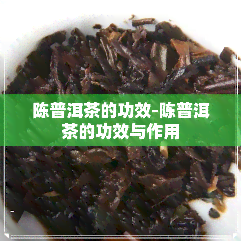 陈普洱茶的功效-陈普洱茶的功效与作用