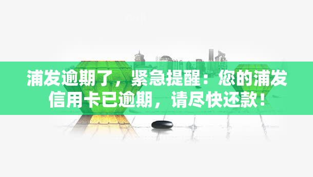 浦发逾期了，紧急提醒：您的浦发信用卡已逾期，请尽快还款！