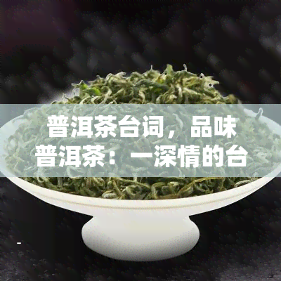 普洱茶台词，品味普洱茶：一深情的台词，一种生活的态度