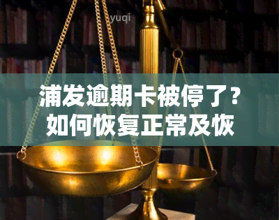 浦发逾期卡被停了？如何恢复正常及恢复？影响额度吗？10多天就被停卡，能否投诉？清偿后是否能继续使用？全知道！