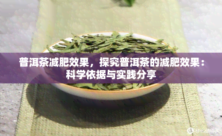 普洱茶减肥效果，探究普洱茶的减肥效果：科学依据与实践分享