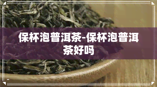 保杯泡普洱茶-保杯泡普洱茶好吗