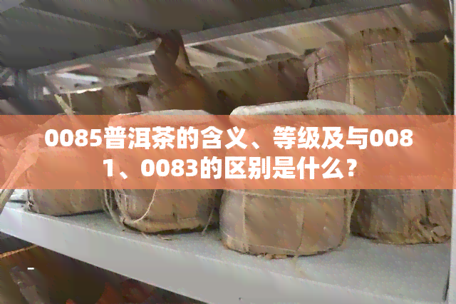 0085普洱茶的含义、等级及与0081、0083的区别是什么？