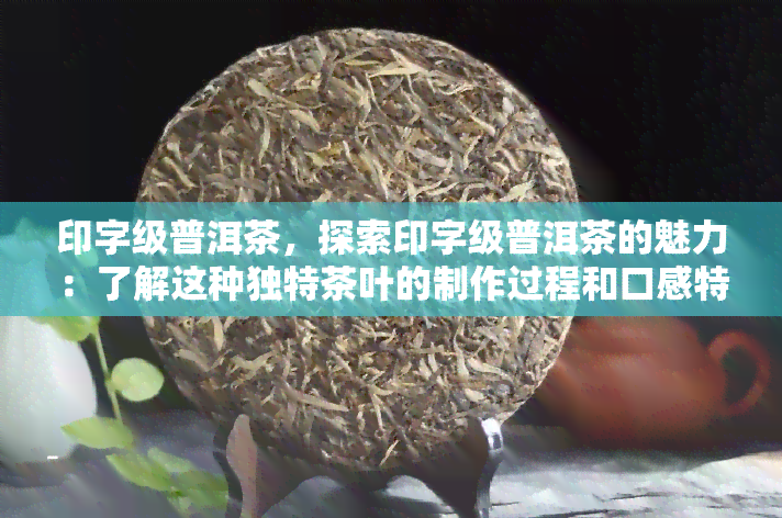 印字级普洱茶，探索印字级普洱茶的魅力：了解这种独特茶叶的制作过程和口感特点