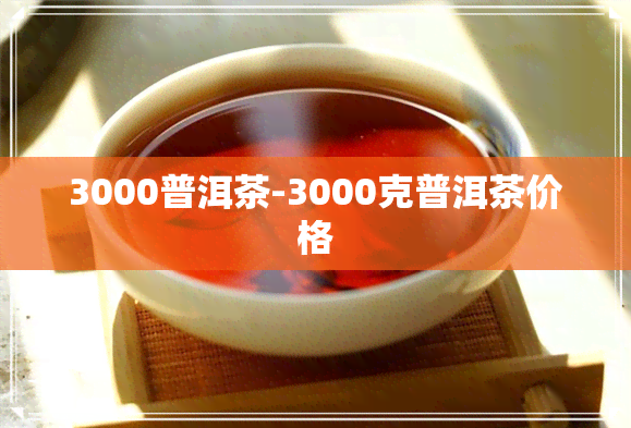 3000普洱茶-3000克普洱茶价格