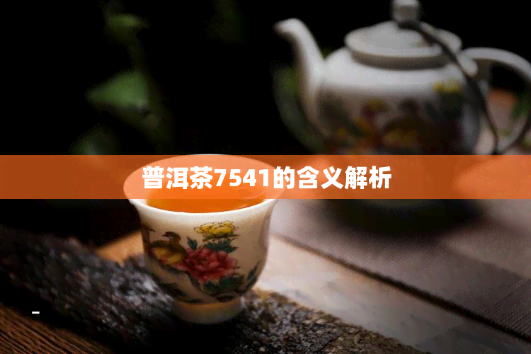 普洱茶7541的含义解析