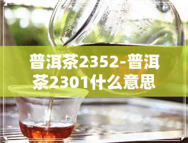 普洱茶2352-普洱茶2301什么意思