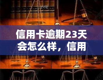 信用卡逾期23天会怎么样，信用卡逾期23天：可能面临的后果和解决办法