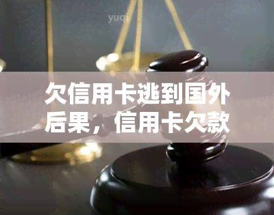 欠信用卡逃到国外后果，信用卡欠款人逃往海外，可能面临的法律后果