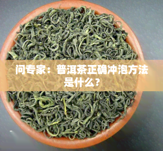 问专家：普洱茶正确冲泡方法是什么？