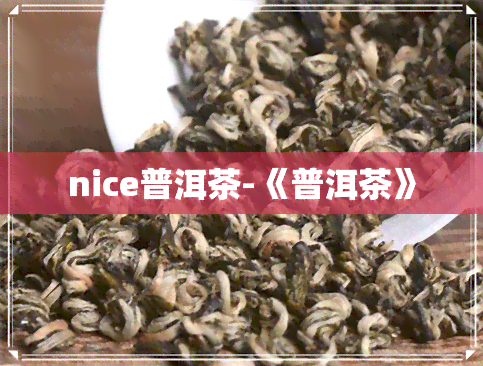 nice普洱茶-《普洱茶》