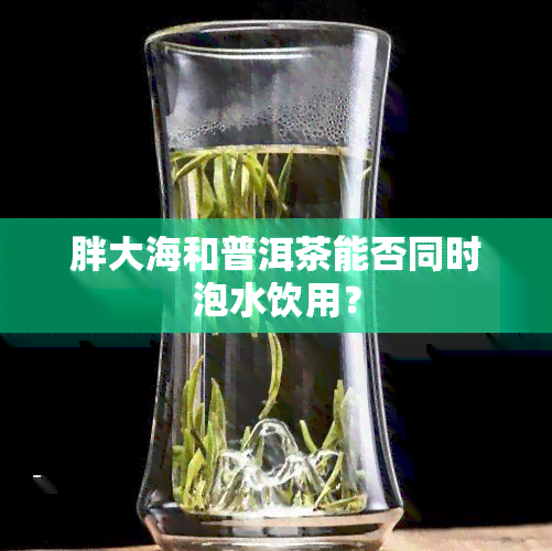 胖大海和普洱茶能否同时泡水饮用？