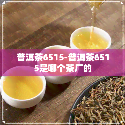 普洱茶6515-普洱茶6515是哪个茶厂的