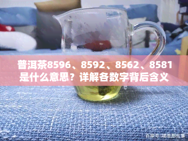 普洱茶8596、8592、8562、8581是什么意思？详解各数字背后含义
