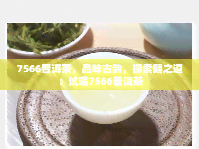 7566普洱茶，品味古韵，探索健之道：试喝7566普洱茶