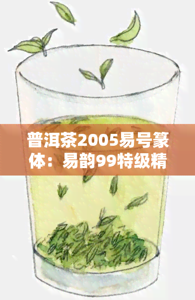 普洱茶2005易号篆体：易韵99特级精选