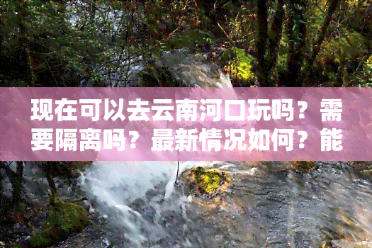 现在可以去云南河口玩吗？需要隔离吗？最新情况如何？能否前往？还有越南美女吗？