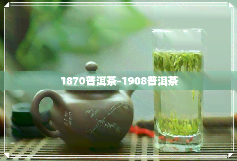 1870普洱茶-1908普洱茶