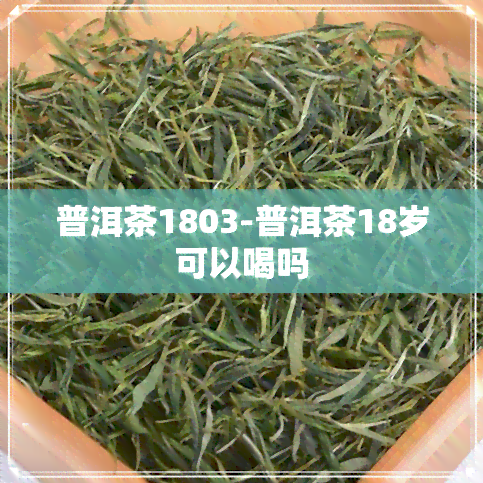 普洱茶1803-普洱茶18岁可以喝吗