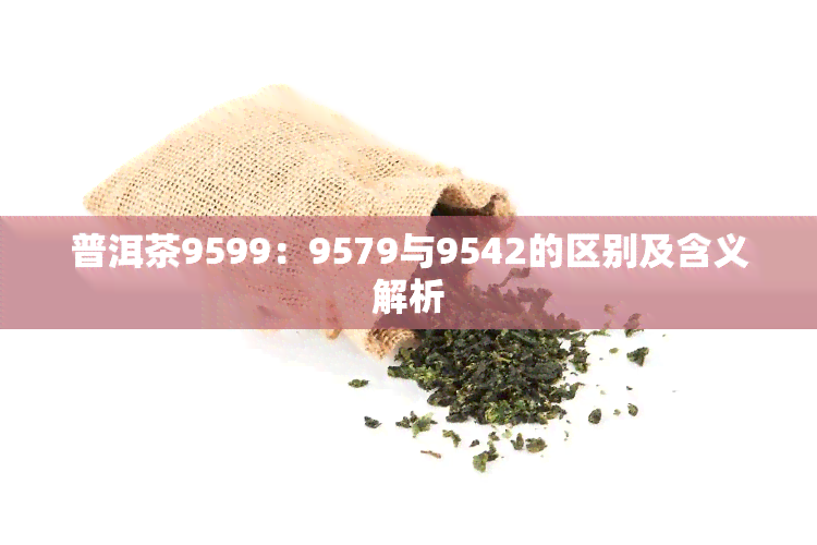 普洱茶9599：9579与9542的区别及含义解析