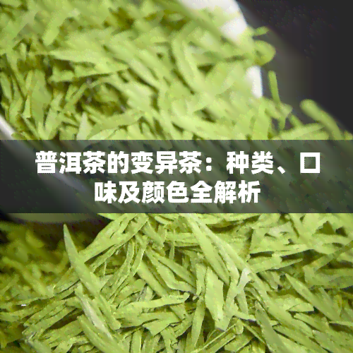 普洱茶的变异茶：种类、口味及颜色全解析