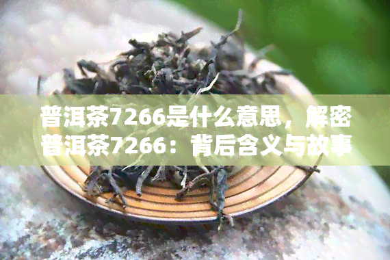 普洱茶7266是什么意思，解密普洱茶7266：背后含义与故事