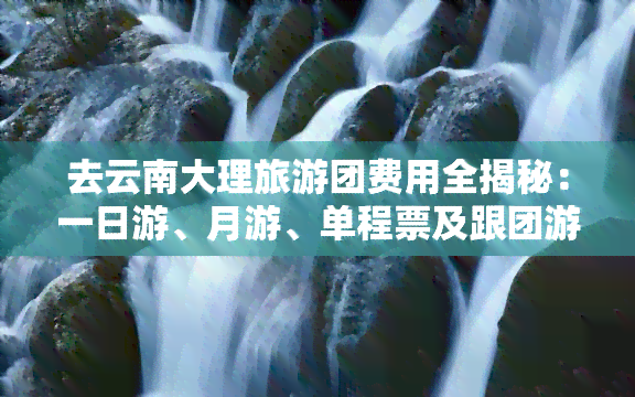 去云南大理旅游团费用全揭秘：一日游、月游、单程票及跟团游价格一览