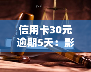 信用卡30元逾期5天：影响、解决办法及利息计算