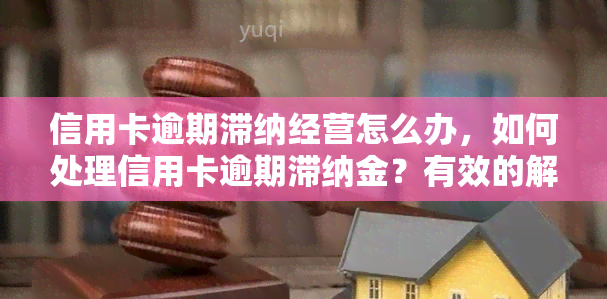 信用卡逾期滞纳经营怎么办，如何处理信用卡逾期滞纳金？有效的解决方法与建议