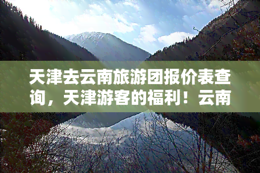 天津去云南旅游团报价表查询，天津游客的福利！云南旅游团报价表全解析