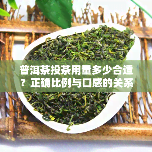 普洱茶投茶用量多少合适？正确比例与口感的关系