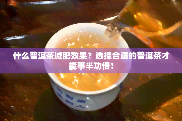 什么普洱茶减肥效果？选择合适的普洱茶才能事半功倍！