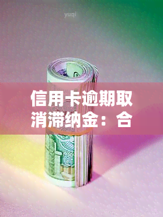 信用卡逾期取消滞纳金：合法吗？会退款吗？如何减免欠款中的违约金？