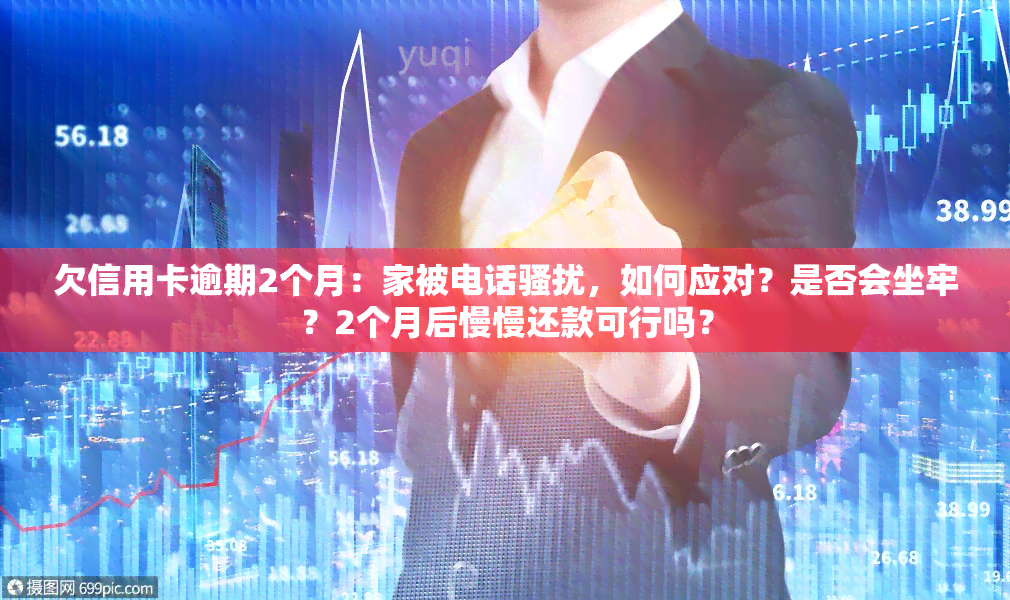 欠信用卡逾期2个月：家被电话，如何应对？是否会坐牢？2个月后慢慢还款可行吗？