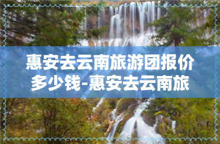 惠安去云南旅游团报价多少钱-惠安去云南旅游团报价多少钱一天